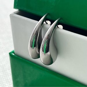 Silver Organic Drop Earrings